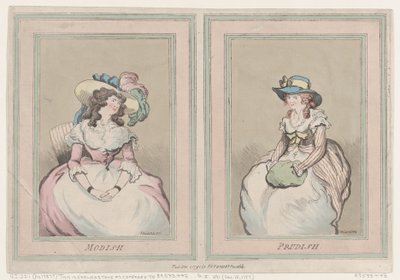 Modish a Prudish, 1. prosince 1791, 1. prosince 1791. od Thomas Rowlandson