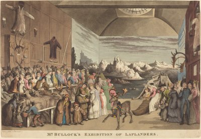 Výstava Laponců pana Bullocka od Thomas Rowlandson