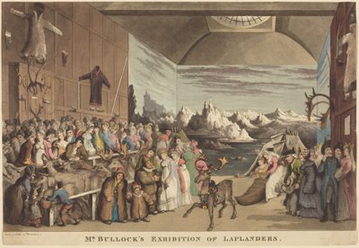 Výstava pana Bullocka o Laponcích od Thomas Rowlandson