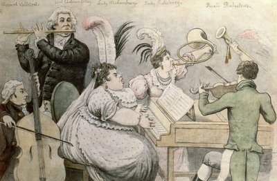 Hudební večírek od Thomas Rowlandson