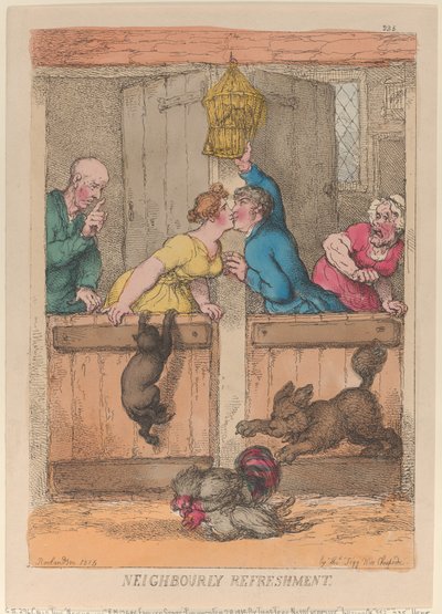 Osvěžení u sousedů od Thomas Rowlandson