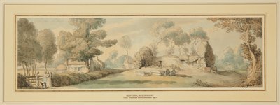 Nové město, starý kostel (ostrov Wight) od Thomas Rowlandson
