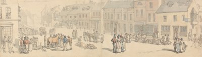 Newport High Street, ostrov Wight od Thomas Rowlandson