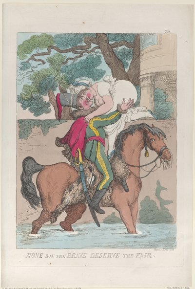 Nikdo, ale stateční si zaslouží férovku, 1813., 1813. od Thomas Rowlandson