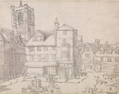 Tržiště v Norwichi od Thomas Rowlandson