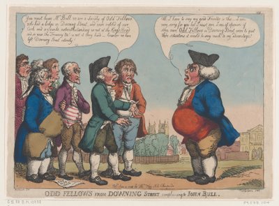Odd Fellows from Downing Street Complaining to John Bull, 4. června 1808, 4. června 1808. od Thomas Rowlandson