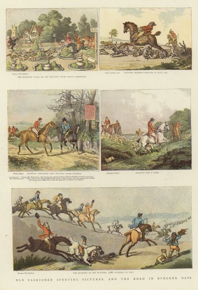 Staromódní sportovní obrázky od Thomas Rowlandson