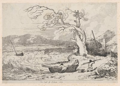 Na pobřeží Sussexu, 1784-85., 1784-85. od Thomas Rowlandson