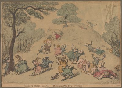 One Tree Hill, Greenwich Park od Thomas Rowlandson