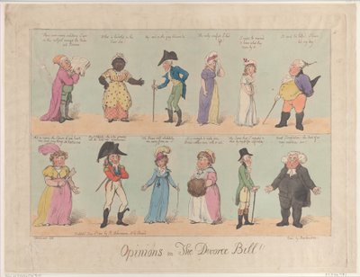 Názory na The Divorce Bill!!, 2. června 1800., 2. června 1800. od Thomas Rowlandson