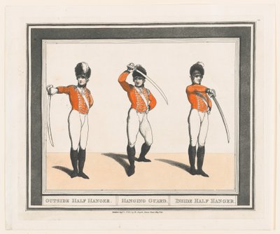 Vnější poloviční věšák, věšák, vnitřní poloviční věšák, 1. září 1798., 1. září 1798. od Thomas Rowlandson