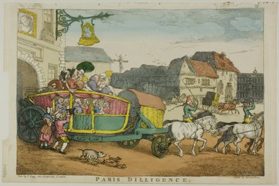 Paris Diligence od Thomas Rowlandson