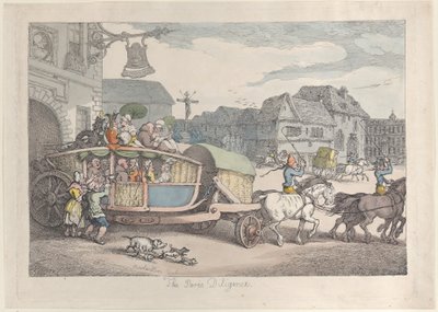 Paris Diligence, ca. 1810, ca. 1810. od Thomas Rowlandson