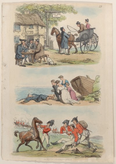 Talíř 12, z World in Miniature, 1816., 1816. od Thomas Rowlandson