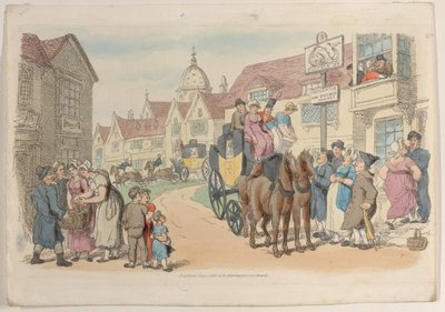 Talíř 19, z World in Miniature, 1816., 1816. od Thomas Rowlandson