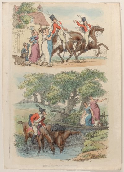 Talíř 20, z World in Miniature, 1816., 1816. od Thomas Rowlandson