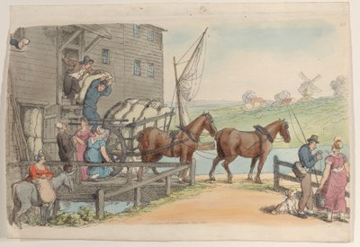 Talíř 23, z World in Miniature, 1816., 1816. od Thomas Rowlandson