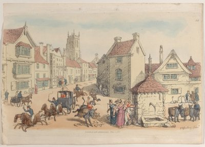 Talíř 24, z World in Miniature, 1816., 1816. od Thomas Rowlandson
