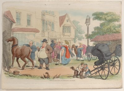 Talíř 27, z World in Miniature, 1816., 1816. od Thomas Rowlandson