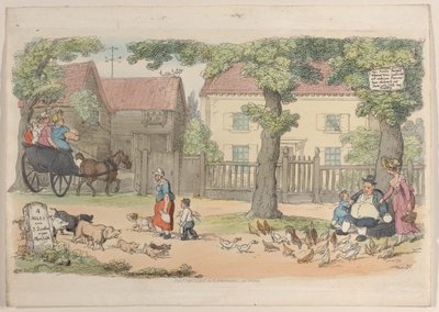 Talíř 32, z World in Miniature, 1816., 1816. od Thomas Rowlandson