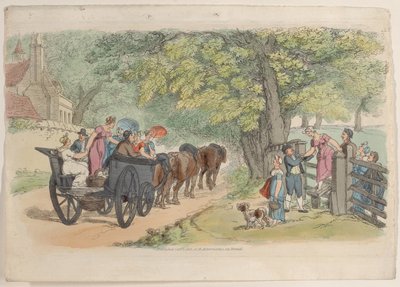 Talíř 33, z World in Miniature, 1816., 1816. od Thomas Rowlandson