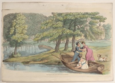 Talíř 35, z World in Miniature, 1816., 1816. od Thomas Rowlandson