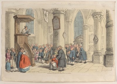 Talíř 38, z World in Miniature, 1816., 1816. od Thomas Rowlandson