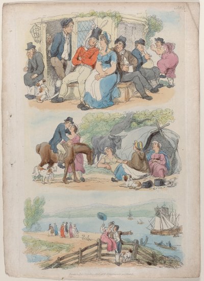 Deska 4: Nábor, z World in Miniature, 1816., 1816. od Thomas Rowlandson