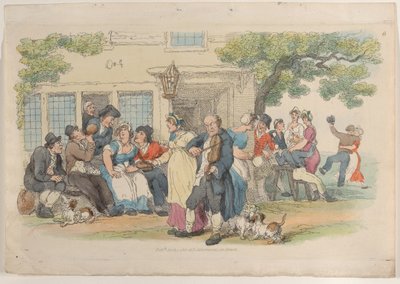Deska 6: The Ale-House Door, z World in Miniature, 1816., 1816. od Thomas Rowlandson