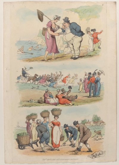 Talíř 8, z World in Miniature, 1816., 1816. od Thomas Rowlandson