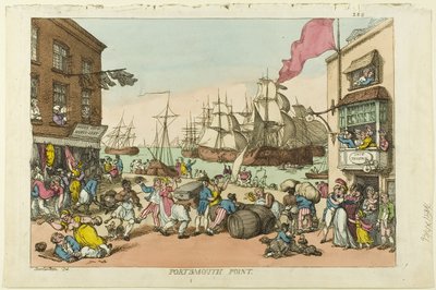 Portsmouth Point od Thomas Rowlandson
