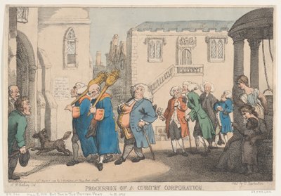Procession of a Country Corporation, 12. srpna 1799, 12. srpna 1799. od Thomas Rowlandson