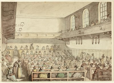 Setkání kvakerů od Thomas Rowlandson