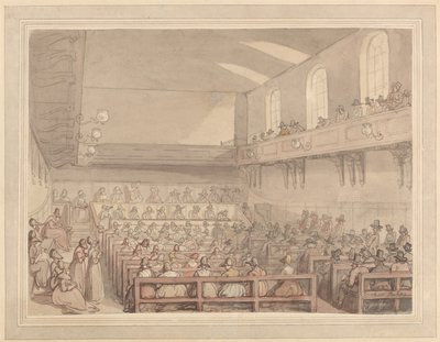 Setkání kvakerů od Thomas Rowlandson