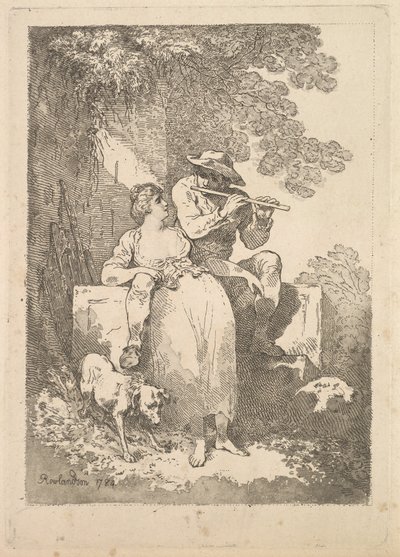 Odpočinek od práce za slunečných dnů, 1784-87. od Thomas Rowlandson