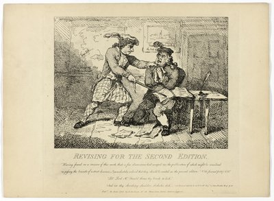 Revize pro druhé vydání, z Boswellovy cesty po Hebridách od Thomas Rowlandson