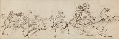 Nehody při jízdě na koni a v kočáře od Thomas Rowlandson