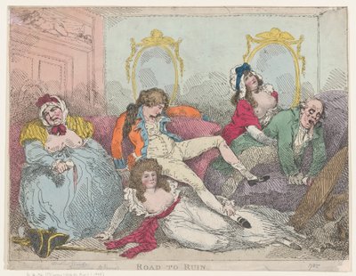 Cesta ke zkáze od Thomas Rowlandson