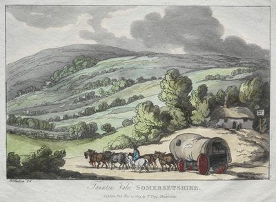 Rowlandsonovy skici z přírody: Taunton Vale, Somersetshire od Thomas Rowlandson