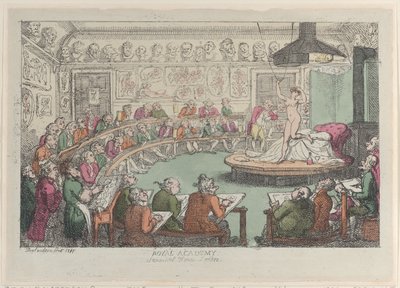 Královská akademie, Somerset House, Londýn, 1801-11., 1801-11. od Thomas Rowlandson