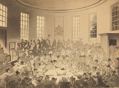 Royal Cock Pit, publikoval 1808. od Thomas Rowlandson