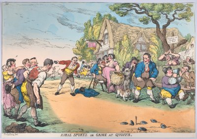 Venkovské sporty nebo hra v Quoits, 30. října 1811, 30. října 1811. od Thomas Rowlandson