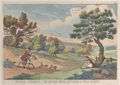 Venkovské sporty aneb starý lapač krtků v plné vůni, 31. srpna 1811, 31. srpna 1811. od Thomas Rowlandson