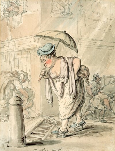 Smutné nedbalé počasí od Thomas Rowlandson