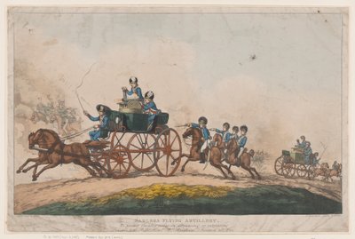 Sadlerovo létající dělostřelectvo od Thomas Rowlandson