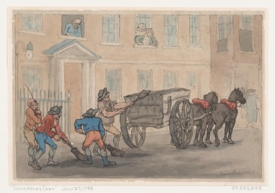 Vozík s odpadky od Thomas Rowlandson