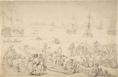 Přístav od Thomas Rowlandson