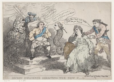Tajný vliv režie The New P-l-t [Parlament], 18. května 1784., 18. května 1784. od Thomas Rowlandson