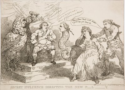 Tajný vliv řídit nový P-l-t od Thomas Rowlandson