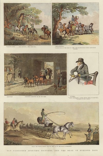 Série jezdeckých ilustrací od Thomas Rowlandson